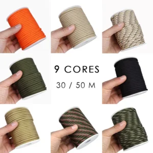 9 Strand Core Rope-30M 550 Paracord Parachute Cord Lanyard Mil Spec Type III AU
