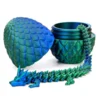 3D Printed Crystal Dragon Dinosaur in Scale Egg Posable Flexible Fidget Toy Gift  2 $