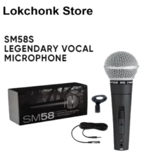 For Shure SM58 Dynamic Vocal Microphone Wired Mic with Switch With Cable