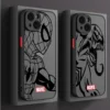 Matte Black Marvel iPhone Case